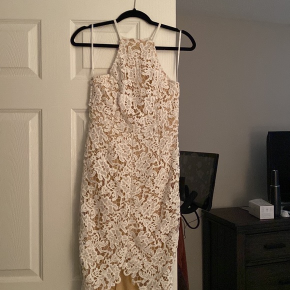 Lulus White Crochet Lace High-Low Dress - Picture 7 of 10